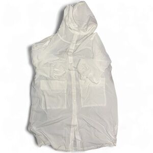 Halara sheer sports hooded jacket small